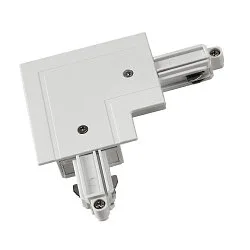1-fase hoekconnector ingebouwde versie, beschermingsgeleider binnen, wit