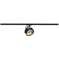 1-fase spot KALU TRACK QPAR111 Incl. 1-Fase Adapter, cardanisch draaien, met Lamphouder GU10 IP20, zwart