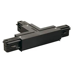 3-fase T-connector EUTRAC aarde rechts, aarde links, zwart