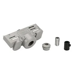 Adaptor for 3-Phase High voltage Track, silver grey
