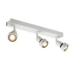 Wall luminaire PURI 3 Ceiling luminaire, GU10, max. 3x50W, with Decoring, white