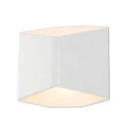 LED Wall luminaire CARISO 2, 7,6W, COB LED, 3000K, white