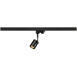 Spot BIMA 1 GU10 50W, incl. 3-Phase adapter, black