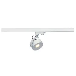 3-fase spot KALU TRACK LED PHASE incl. 3-Fase Adapter, incl. Netvoeding, cardanisch draaien IP20, wit dimbaar