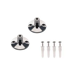 Wandhouder TENSEO 2 stuks, kort, chroom