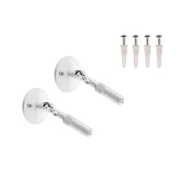 Wandhouder TENSEO 2 stuks, flexibel, wit