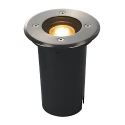 Vloerinbouwarmatuur SOLASTO rond GU10 IP67, rvs