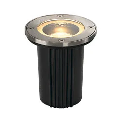 Vloerinbouwarmatuur DASAR EXACT GU10 rond GU10 IP67, rvs, zwart