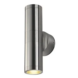 Wandarmatuur voor buitenshuis ASTINA OUT GU10 IP44, aluminium geborsteld