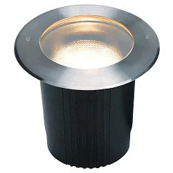 Vloerinbouwarmatuur DASAR 215 E27 IP67, rvs, zwart