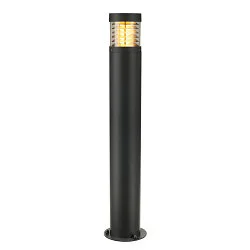Staande armatuur voor buiten F-POL cilindrisch, direct / indirect, met rooster E27 IP54, antraciet dimbaar