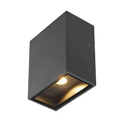 Wandarmatuur QUAD 1 XL hoekig IP44, antraciet