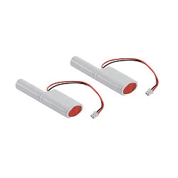 Accumulator P-LIGHT AREAL LED set van 2, rood, zwart, wit