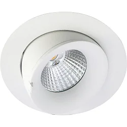 recessed luminaire VELIA LARGE TILT IP44, white matt dimmable 13W 850lm 1800|3000K