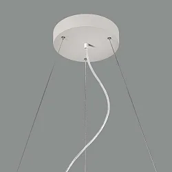 Pendelophanging LISBOA 80 - ON-OFF / TRIAC - 250CM 3-voudig, wit mat