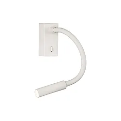 Leesarmatuur CIO 16/3239 met schakelaar, instelbaar IP20, wit