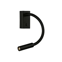 Leesarmatuur CIO 16/3239 met schakelaar, instelbaar IP20, zwart