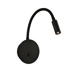 reading lamp LYON 16/3699 with switch, adjustable IP20, black
