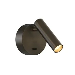Wandarmatuur ATRIA 16/3925 met schakelaar, instelbaar IP20, brons