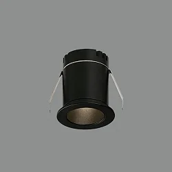 Plafondinbouwarmatuur DOT IP20, zwart 