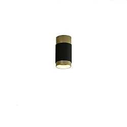 Plafondarmatuur LUX 3989/6 IP20, goud, zwart glanzend