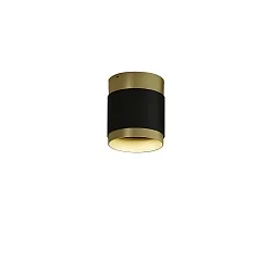 Plafondarmatuur LUX 3989/10 IP20, goud, zwart glanzend