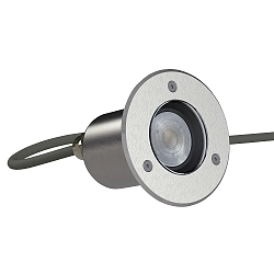 floor recessed luminaire PLUG-N-PLAY / GU10 PAR16 with lamp socket GU10 IP67, stainless steel