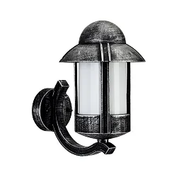 Wandarmatuur voor buitenshuis TYPE NO 1840 up, met omslag E27 IP44, zwart dimbaar