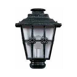 Wandarmatuur voor buitenshuis TYPE NO 3227 halfrond E27 IP23, zwart, zilver dimbaar