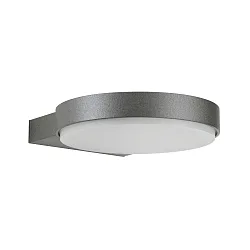 Wandarmatuur voor buitenshuis TYPE NO 0290 down, plat, rond IP44, antraciet dimbaar