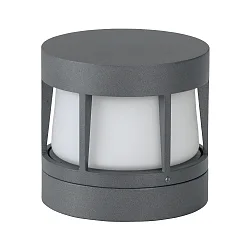Wand- en plafondarmatuur TYPE NO 0326 rond, dimbaar IP54, antraciet dimbaar
