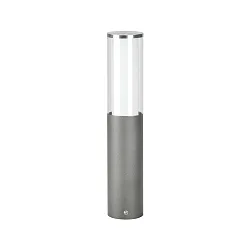 Sokkelarmatuur TYPE NO 0545 cilindrisch E27 IP44, antraciet, rvs
