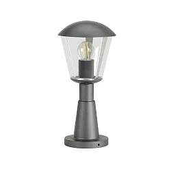 Sokkelarmatuur TYPE NO 0554 rond, slagvast E27 IP54, antraciet dimbaar