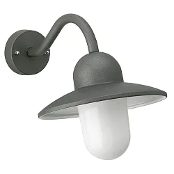 Wandarmatuur voor buitenshuis TYPE NO 0649 E27 IP44, antraciet dimbaar