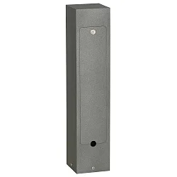 Contactdooszuil TYPE NO 4413 3-voudig, met slot, antraciet