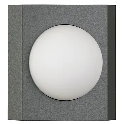 Wand- en plafondarmatuur TYPE NO 6116 E27 IP44, antraciet dimbaar