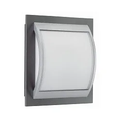 Wand- en plafondarmatuur TYPE NO 6202 groot E27 IP44, antraciet, zilver dimbaar
