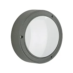 Wandarmatuur voor buitenshuis TYPE NO 6337 IP65, antraciet, opaal dimbaar