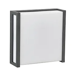 Huisnummer met verlichting TYPE NO 6401 zonder lampenkap, vierkant IP44, antraciet dimbaar