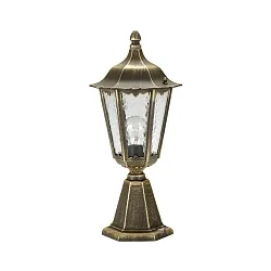 Sokkelarmatuur TYPE NO 0541 hoekig E27 IP23, zwart dimbaar