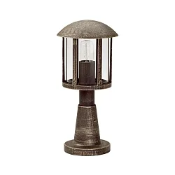 Sokkelarmatuur TYPE NO 0542 E27 IP44, zwart dimbaar