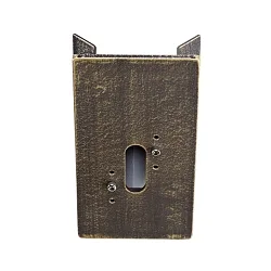 Hoeksteun TYPE NO 1007 hoekig, bruin, Messing gesatineerd
