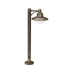Padverlichting TYPE NO 4150 rond E27 IP44, bruin, Messing gesatineerd dimbaar