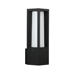 Wandarmatuur voor buitenshuis TYPE NO 0213 up, hoekig E27 IP44, zwart mat dimbaar