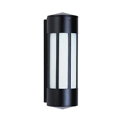 Wandarmatuur voor buitenshuis TYPE NO 0240 cilindrisch E27 IP44, zwart mat dimbaar