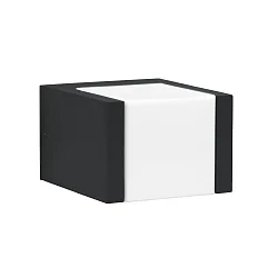 Wandarmatuur voor buitenshuis TYPE NO 0332 lang, dimbaar IP54, zwart mat dimbaar