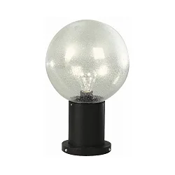 Sokkelarmatuur TYPE NO 0503 rond E27 IP44, zwart mat dimbaar