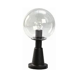 Sokkelarmatuur TYPE NO 0538 rond E27 IP44, zwart mat dimbaar