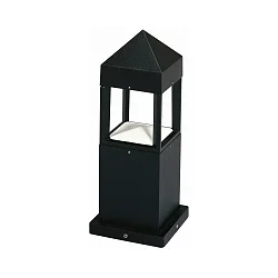 Sokkelarmatuur TYPE NO 0599 dimbaar, indirect IP44, zwart mat dimbaar