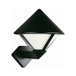 Wandarmatuur voor buitenshuis TYPE NO 0616 E27 IP44, zwart mat dimbaar